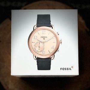 Fossil Q Tailor Hybrid Smartwatch Tailor Dark Navy Leather